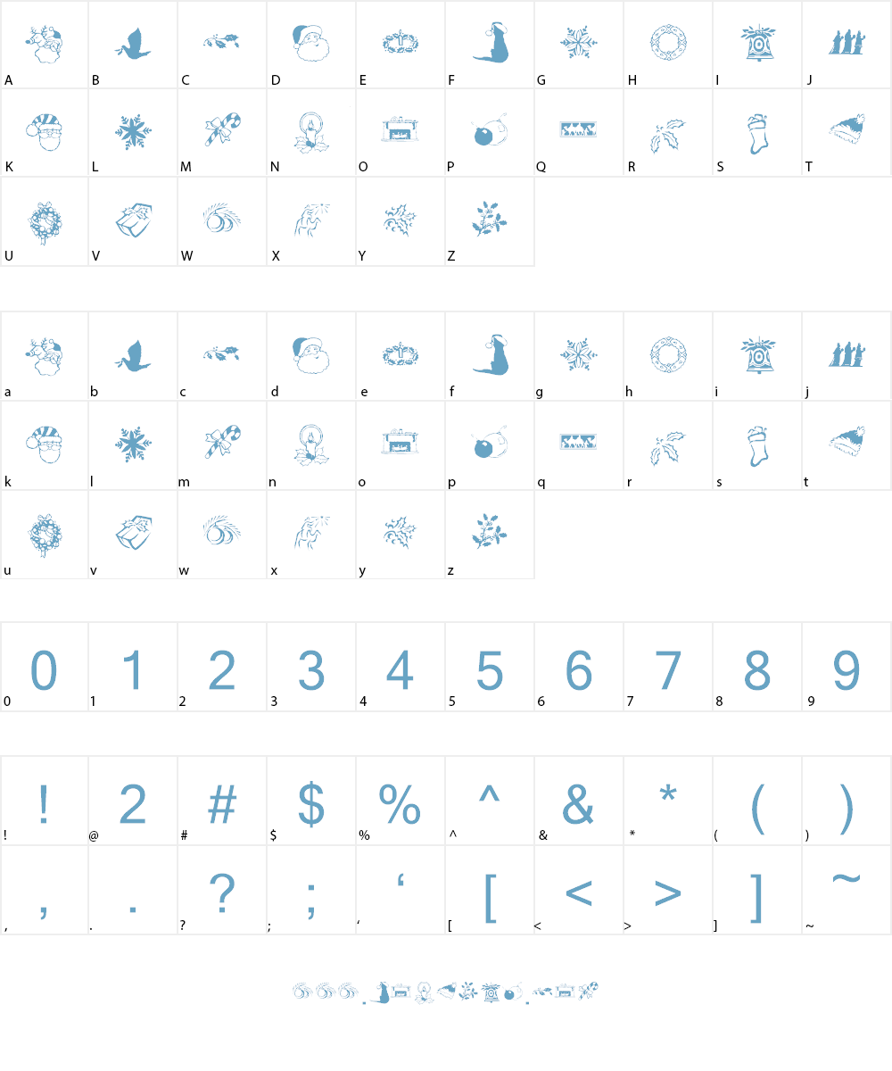 KR Christmas Dings Two Font Character